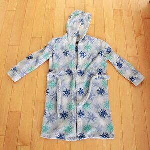 Kid snowflakes robe with a hood/ Peignoire à flocons pour enfants avec capuchon